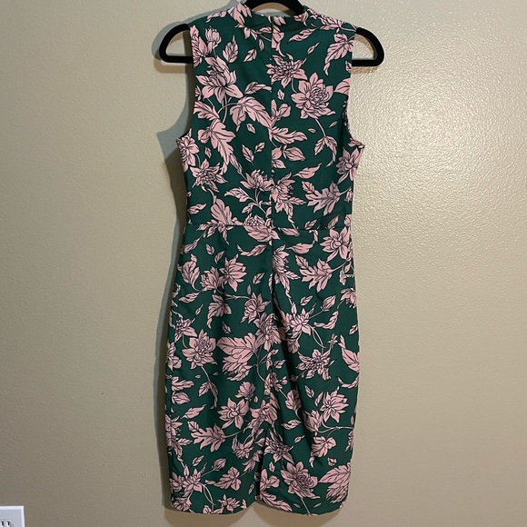 Lulu’s Carriage Tour Pink and Green Floral Print Sleeveless Dress Size Small - Picture 4 of 6